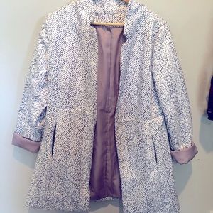 White P-Coat or Fall Blazer, Like New